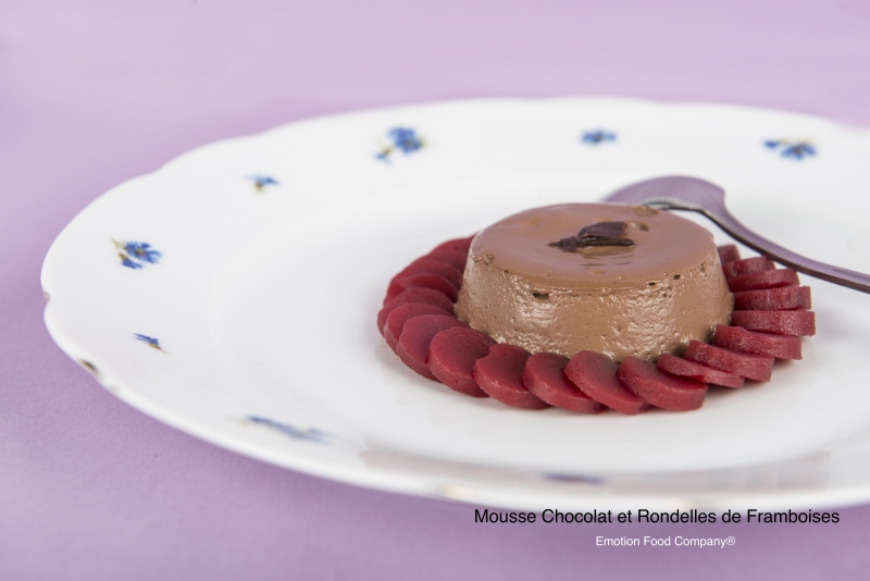 Chocolate mousse and raspberries II